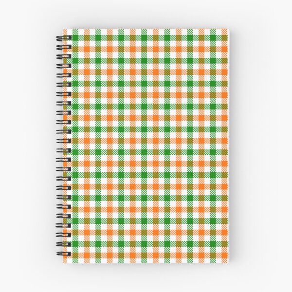 Item preview, Green And Orange Gingham Check White  designed and sold by PatternTitan.