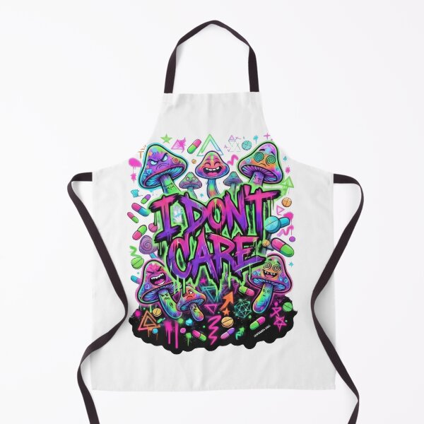 Item preview, I Don’t Care Psychedelic Mushroom Graffiti designed and sold by Graphqueen.