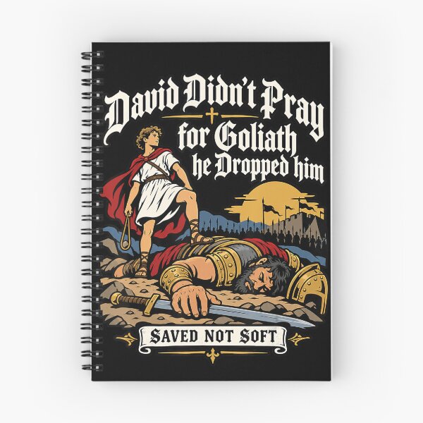 Item preview, David Didn’t Pray for Goliath Christian Meme designed and sold by NoeValdric.