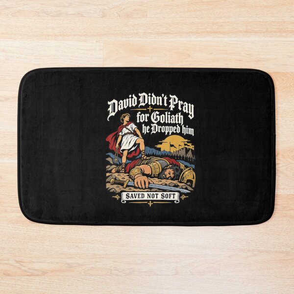 Item preview, David Didn’t Pray for Goliath Christian Meme designed and sold by NoeValdric.