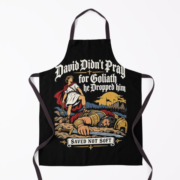Item preview, David Didn’t Pray for Goliath Christian Meme designed and sold by NoeValdric.