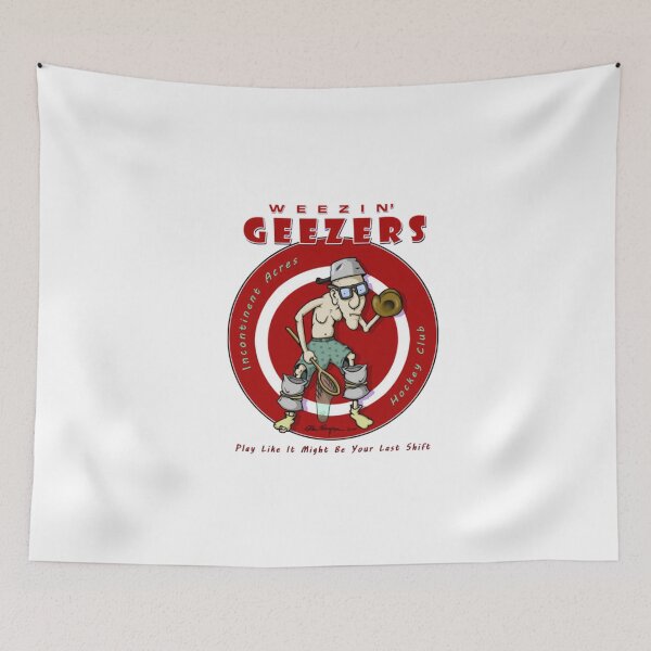 Item preview, Weezin' Geezers Hockey Club - Goalie designed and sold by QuirkNestHalls.