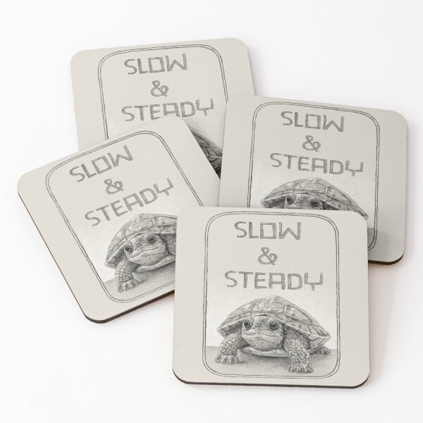 Item preview, Slow and Steady Turtle Drawing designed and sold by kolonjArt.