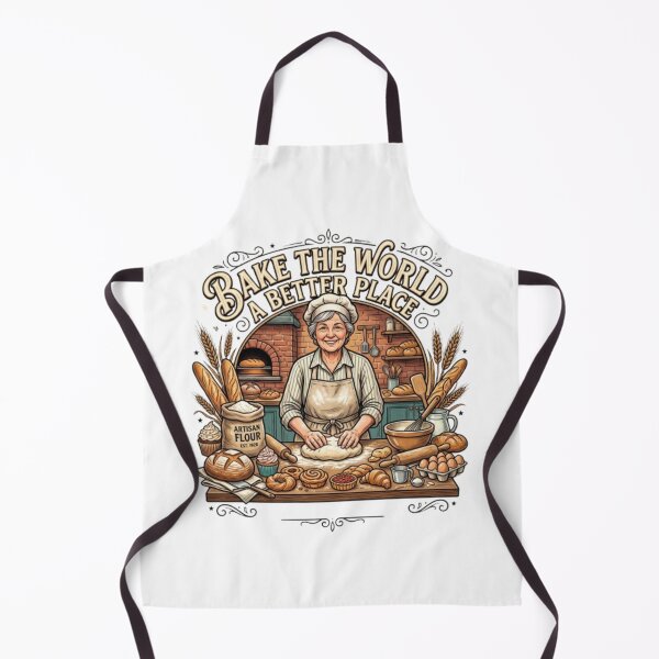 Item preview, Bake the World a Better Place – Baking Lover Baker Gift designed and sold by PixelStyle Studio.