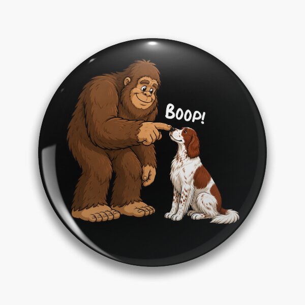 Item preview, Bigfoot and Irish Red White Setter Boop Fun Design Sasquatch designed and sold by rafaeltto.