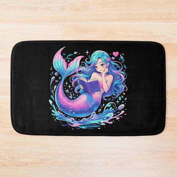 Item preview, Sweet mermaid reads book | Bookworm designed and sold by Pineapple-Tree.