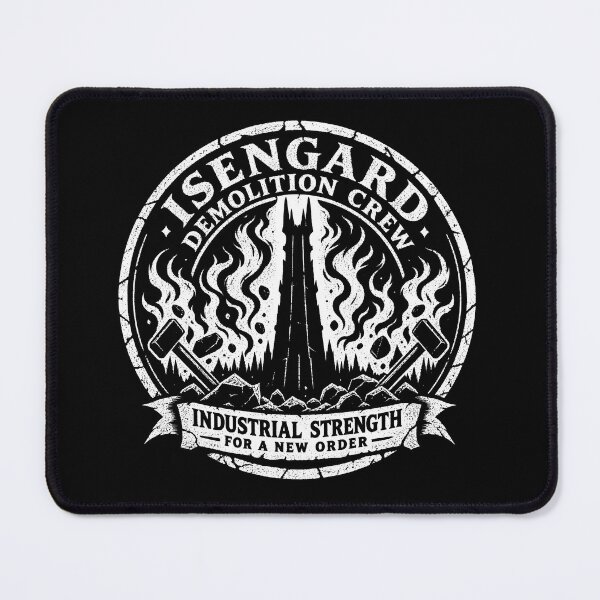 Item preview, Isengard Demolition Crew Negative Space Sticker designed and sold by agearb.