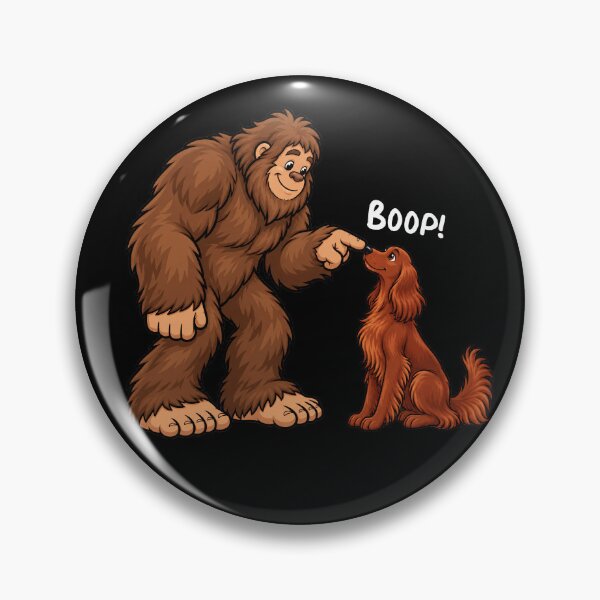 Item preview, Bigfoot and Irish Setter Boop Fun Design Sasquatch designed and sold by rafaeltto.