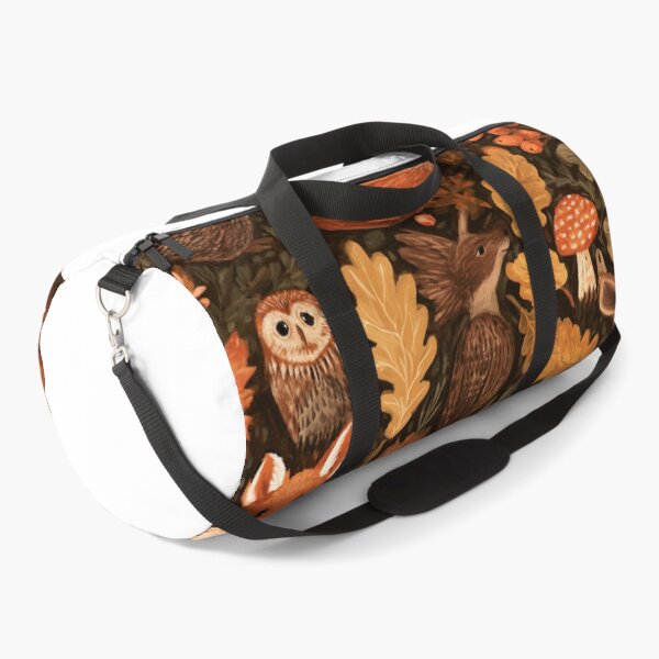 Item preview, Autumn Forest Animals Woodland Pattern designed and sold by NicolasGlowArt.
