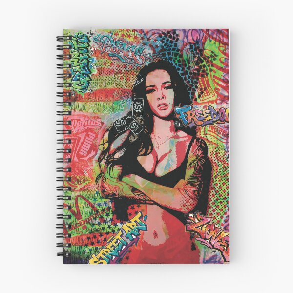 Item preview, Handmade Pop Art Street Graffiti Portrait - Coke Girl designed and sold by supernikol.