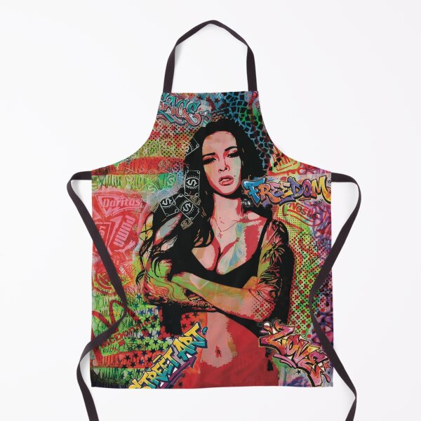 Item preview, Handmade Pop Art Street Graffiti Portrait - Coke Girl designed and sold by supernikol.