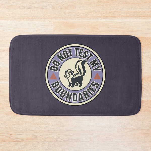 Item preview, Do Not Test My Boundaries Retro Skunk Badge designed and sold by DripCultureLab.
