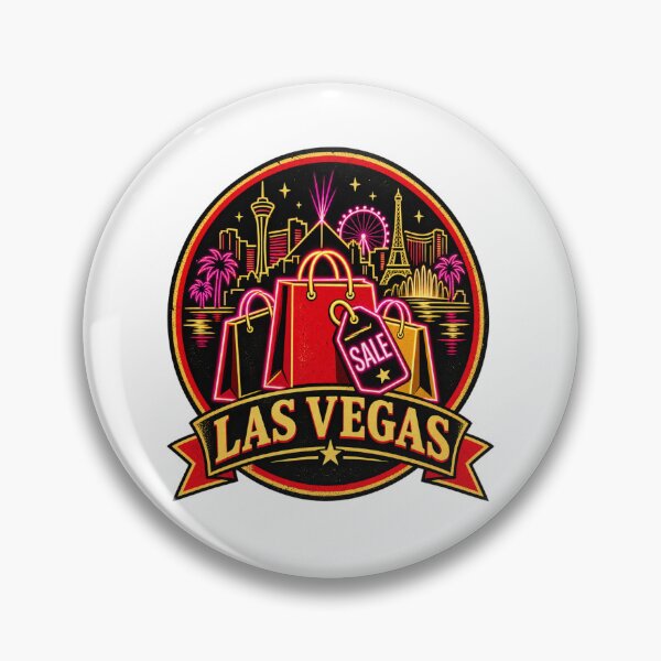 Item preview, Las Vegas Black Friday Shirt – Retro Neon Shopping Badge Design designed and sold by Globalcitytees.
