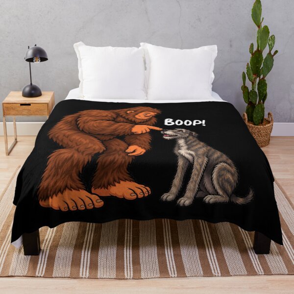 Item preview, Bigfoot and Irish Wolfhound Boop Fun Design Sasquatch designed and sold by rafaeltto.