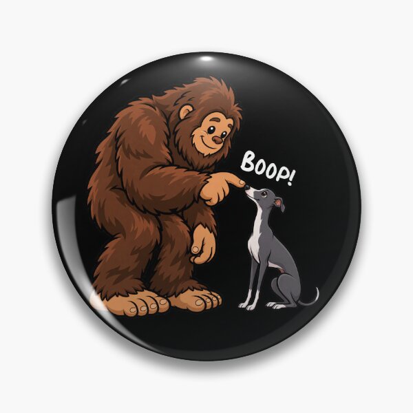 Item preview, Bigfoot and Italian Greyhound Boop Fun Design Sasquatch designed and sold by rafaeltto.