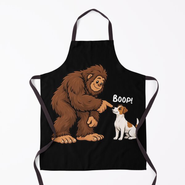 Item preview, Bigfoot and Jack Russell Terrier Boop Fun Design Sasquatch designed and sold by rafaeltto.