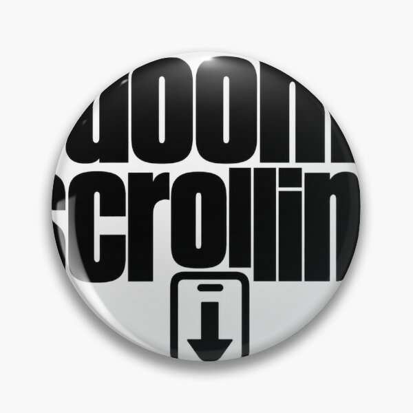 Item preview, Doom Scrolling Phone Arrow Text designed and sold by Alphakenon.