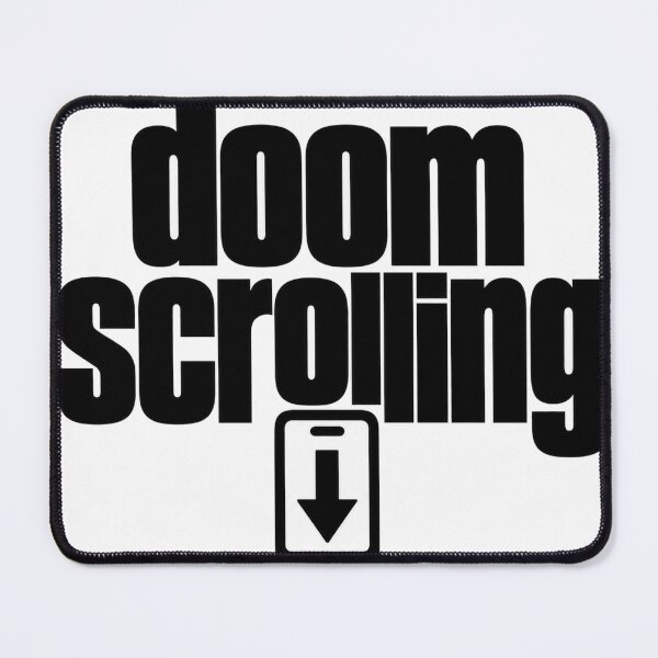 Item preview, Doom Scrolling Phone Arrow Text designed and sold by Alphakenon.