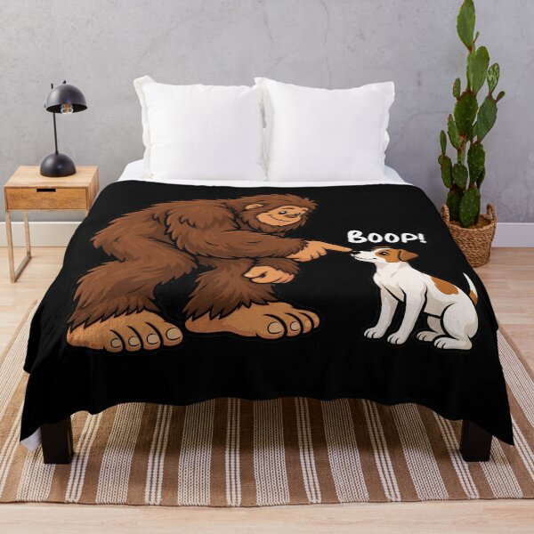 Item preview, Bigfoot and Jack Russell Terrier Boop Fun Design Sasquatch designed and sold by rafaeltto.