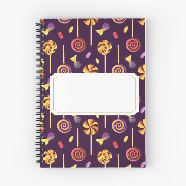 Item preview, Halloween Candy Pattern Notebook and Greeting Card Design designed and sold by ElenaValeto.