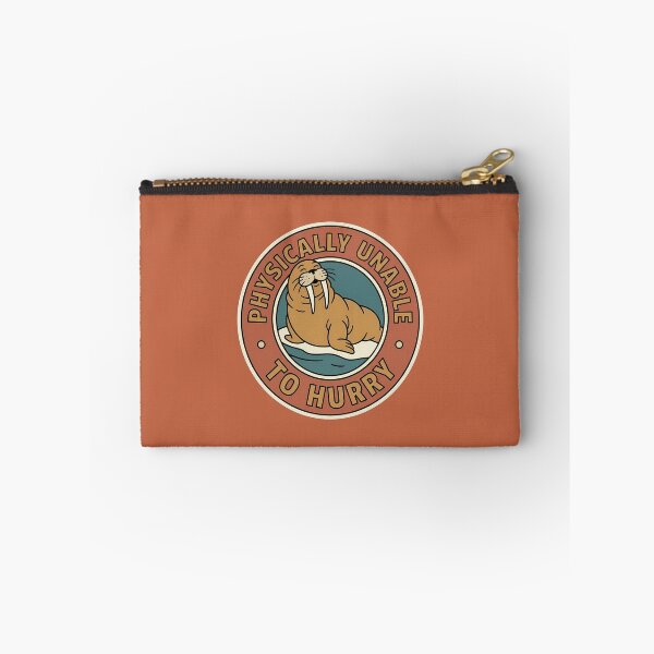 Item preview, Physically Unable To Hurry Funny Walrus Retro Badge designed and sold by DripCultureLab.