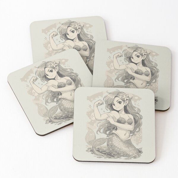 Item preview, Strong Mermaid – Power Tattoo Design designed and sold by Pineapple-Tree.