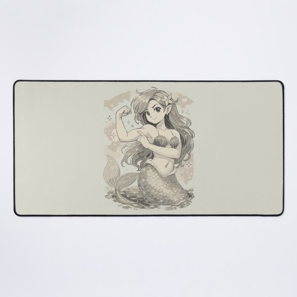Item preview, Strong Mermaid – Power Tattoo Design designed and sold by Pineapple-Tree.