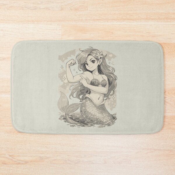 Item preview, Strong Mermaid – Power Tattoo Design designed and sold by Pineapple-Tree.