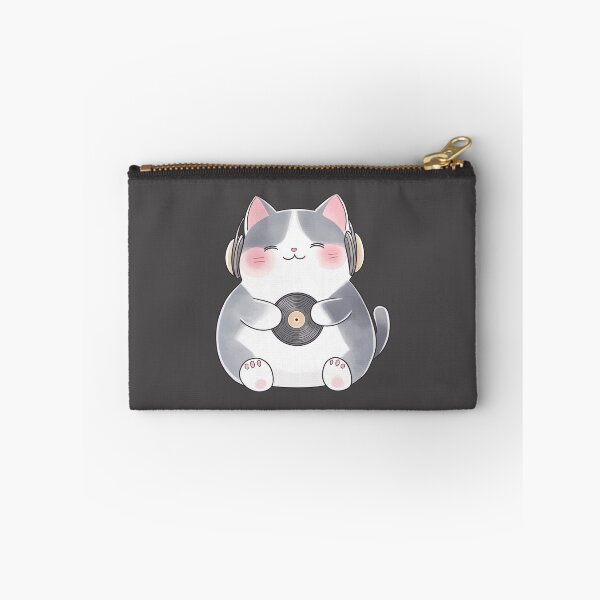Item preview, Kawaii Music Cat With Headphones Vinyl Record designed and sold by NadinArtStudio.
