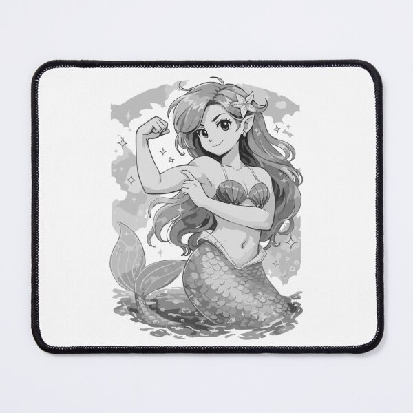Item preview, Strong Mermaid – Power Tattoo Design designed and sold by Pineapple-Tree.