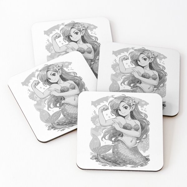 Item preview, Strong Mermaid – Power Tattoo Design designed and sold by Pineapple-Tree.