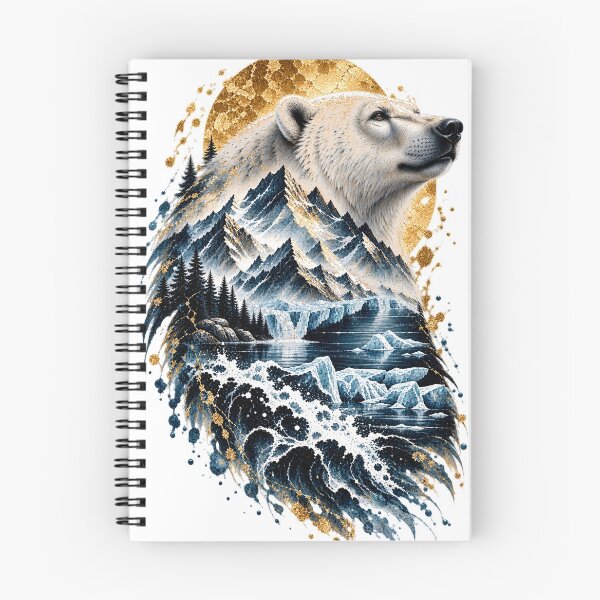 Item preview, Polar Bear at the Frozen Shore | Arctic Polar Bear Art | Norvian designed and sold by Norvian.