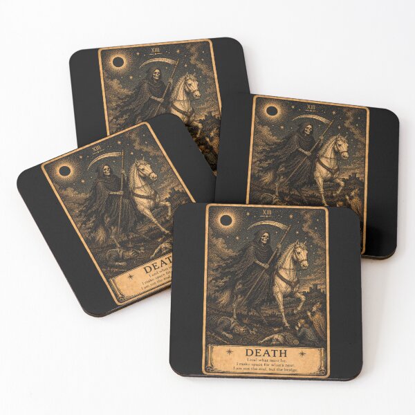 Item preview, Death Tarot Card - Mystical Rebirth Tarot Illustration designed and sold by ArcanaAbsolute.