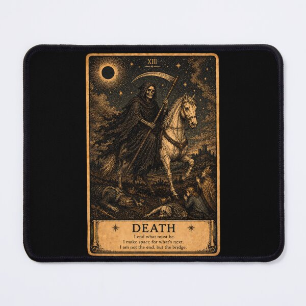 Item preview, Death Tarot Card - Mystical Rebirth Tarot Illustration designed and sold by ArcanaAbsolute.