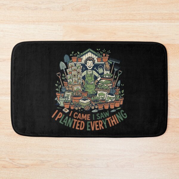 Item preview, I Came I Saw I Planted Everything Funny Gardening Quote Art designed and sold by mood-draftsman.