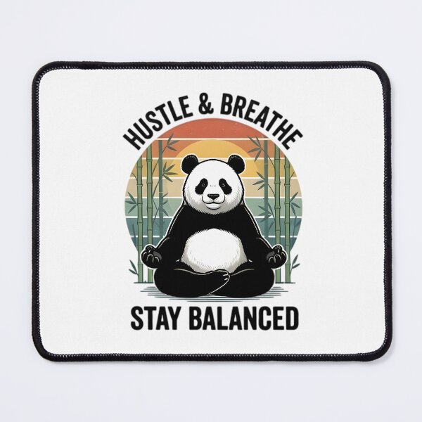 Item preview, Zen Panda Hustle And Breathe Stay Balanced Yoga designed and sold by Pyt27.