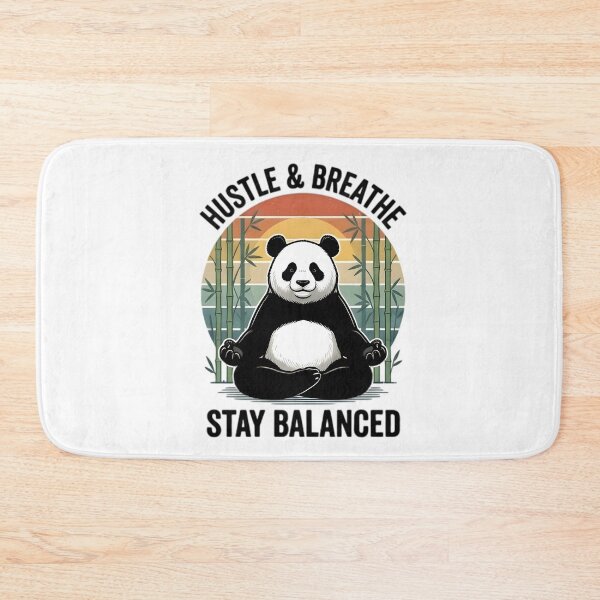Item preview, Zen Panda Hustle And Breathe Stay Balanced Yoga designed and sold by Pyt27.
