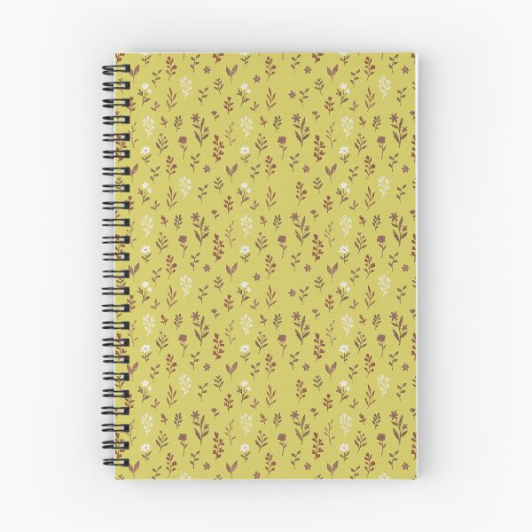 Item preview, Small Retro Wildflowers in Mustard Yellow and Brown designed and sold by Pattique.