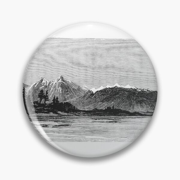 Item preview, Vintage Mountain Range Engraving designed and sold by Antique Science Press.