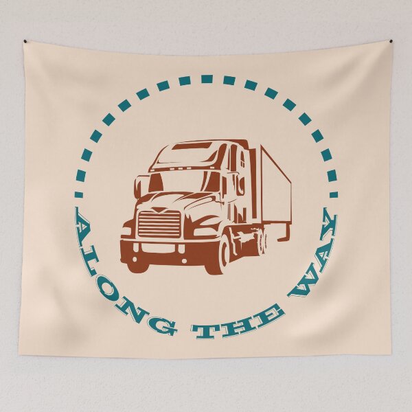 Item preview, Vintage Trucker Art | Classic Truck Design | Along the Way designed and sold by Half Mess.