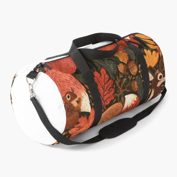 Item preview, Autumn Forest Animals Woodland Fall Leaves Pattern designed and sold by NicolasGlowArt.