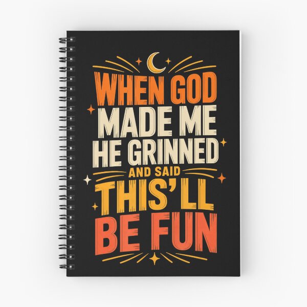 Item preview, When God Made Me Funny Christian Quote designed and sold by NoeValdric.