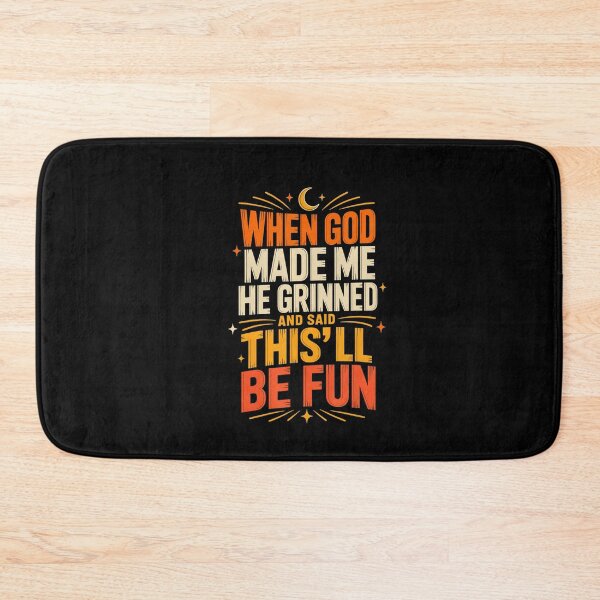 Item preview, When God Made Me Funny Christian Quote designed and sold by NoeValdric.