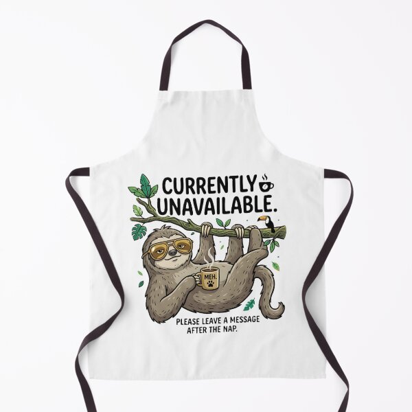 Item preview, Currently Unavailable Sloth Coffee Funny Leave Message After Nap designed and sold by Pyt27.
