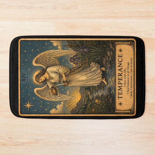 Item preview, Temperance Tarot Card - Balance, Harmony and Inner Peace Tarot Illustration designed and sold by ArcanaAbsolute.