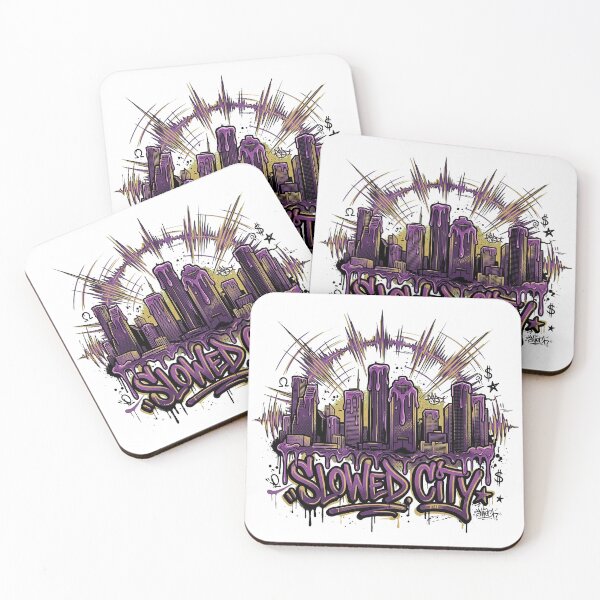Item preview, Slowed City — Houston Skyline Graffiti designed and sold by hamza19911991.