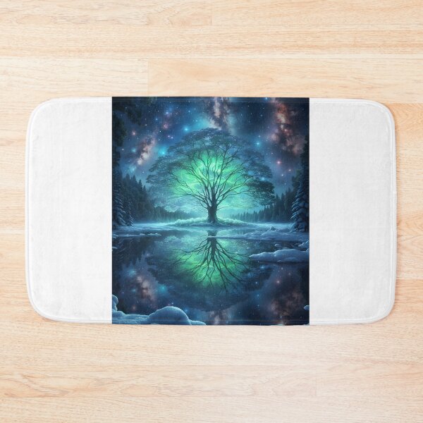 Item preview, Glowing Sunset Tree of Life Twin Moons Fantasy Art designed and sold by Pyt27.