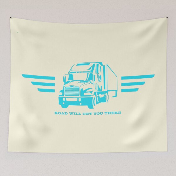 Item preview, Classic Trucker Art | Trucker Life | Road Will Get You There designed and sold by Half Mess.