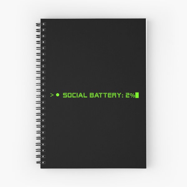 Item preview, SOCIAL BATTERY 2%— HUMAN ERROR Collection | Modern Survival Humor designed and sold by N72 Heritage.