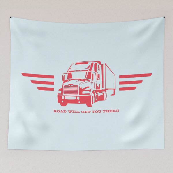 Item preview, Classic Trucker Art | Trucker Life | Road Will Get You There designed and sold by Half Mess.